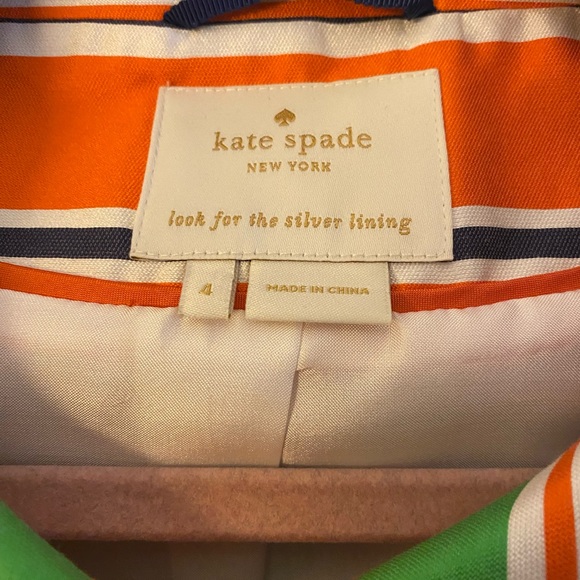 Kate Spade 4 silk striped swing blazer - Picture 4 of 5